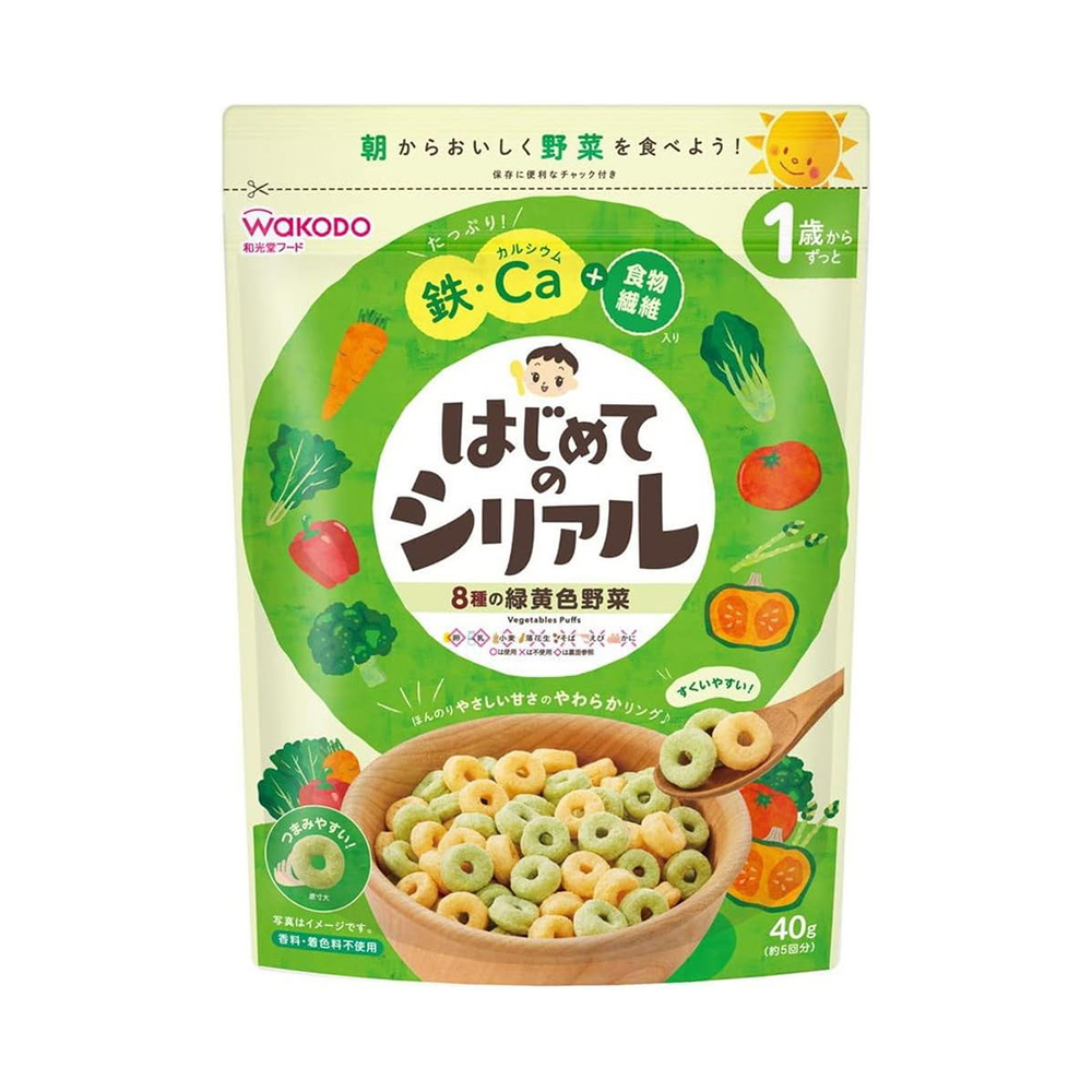 와코도 첫 시리얼 8종 녹황채소 1살부터 40g