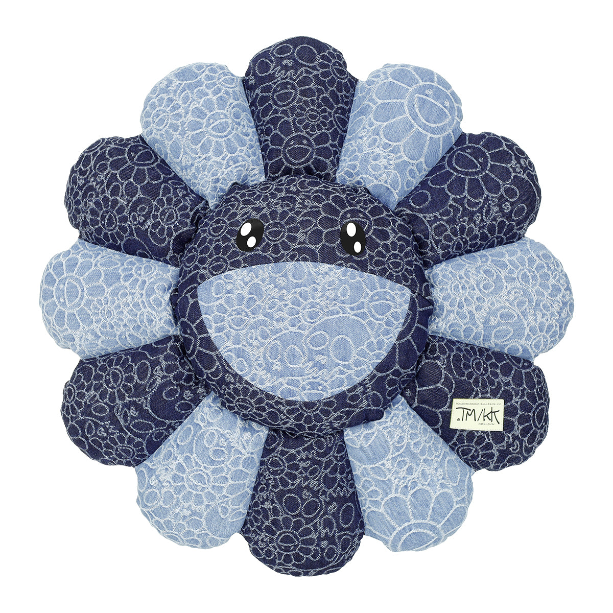 카이카이키키 플라워 쿠션 스컬스 자카드 데님 60cm Kaikai Kiki Flower Cusion - 상세 이미지 3