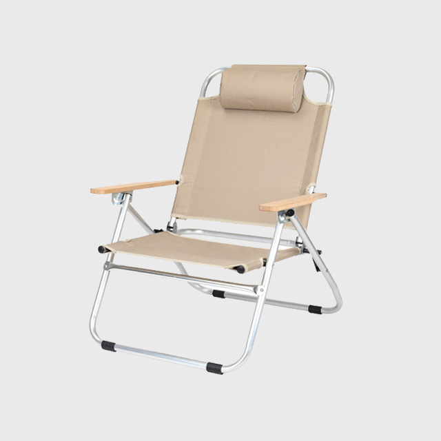 KOOLMAN(쿨맨) 딥폴딩 릴렉스 로우 캠핑 의자 브라운