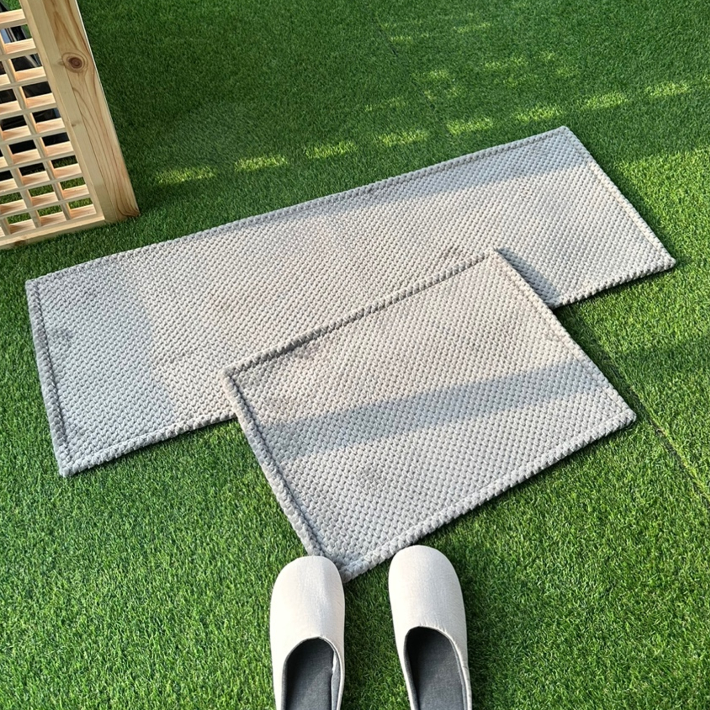 스타일러그 푹신한 발매트 욕실 주방 싱크대 아트그레이, 45x130cm