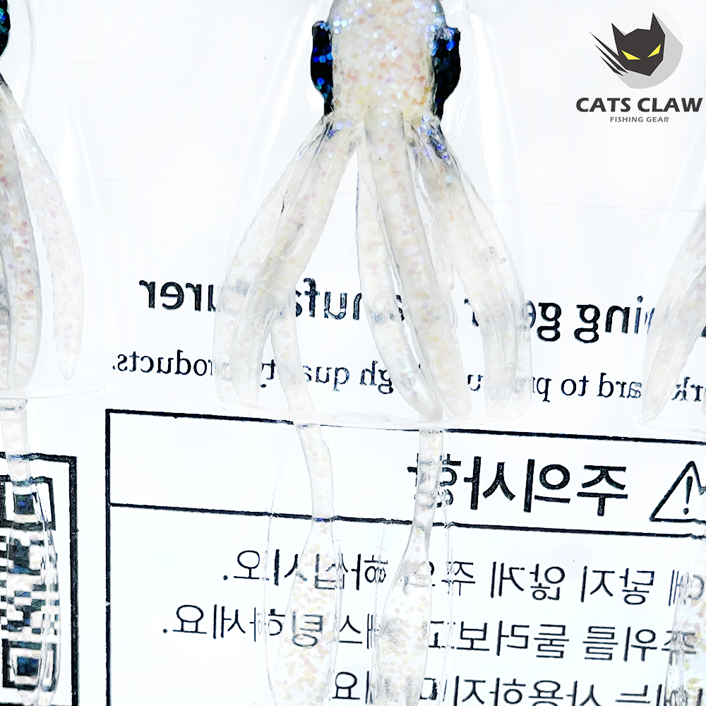 캣츠크로우 스퀴드엑스 광어웜 다운샷웜 006 진주펄, 10cm(4인치) - 상세 이미지 5