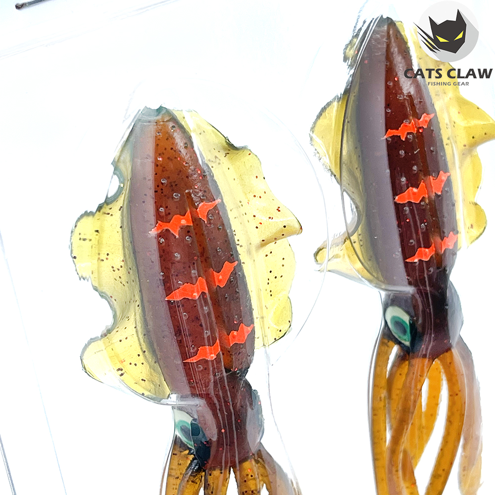 캣츠크로우 스퀴드엑스 광어웜 다운샷웜 004 모터오일, 15cm - 상세 이미지 4