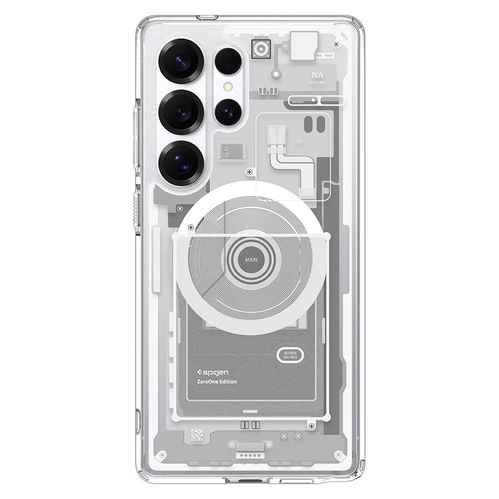 QI2 충전 케이스 슈피겐 갤럭시 맥세이프 케이스 울트라하이브리드맥핏 제로원 화이트, 갤럭시S25 울트라