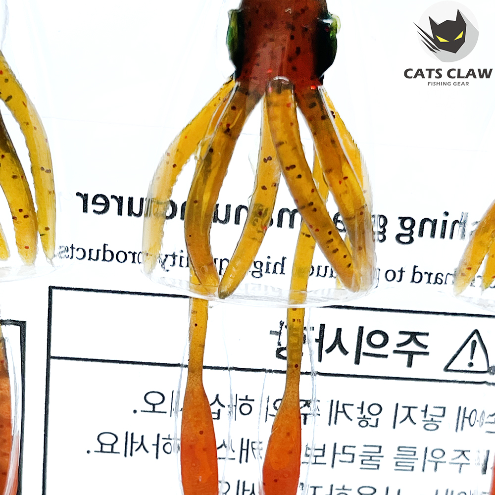 캣츠크로우 스퀴드엑스 광어웜 다운샷웜 004 모터오일, 10cm(4인치) - 상세 이미지 5