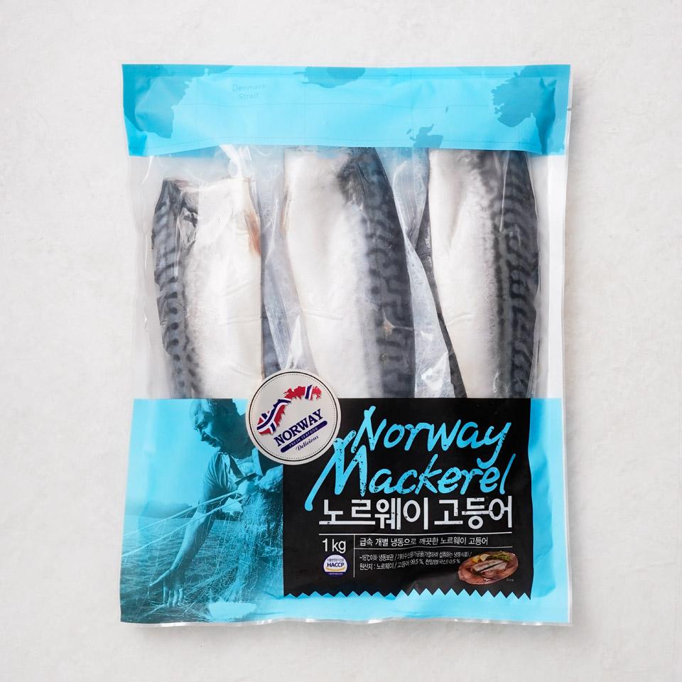 메가마트 노르웨이 고등어살(냉동) 1kg - 상품 이미지