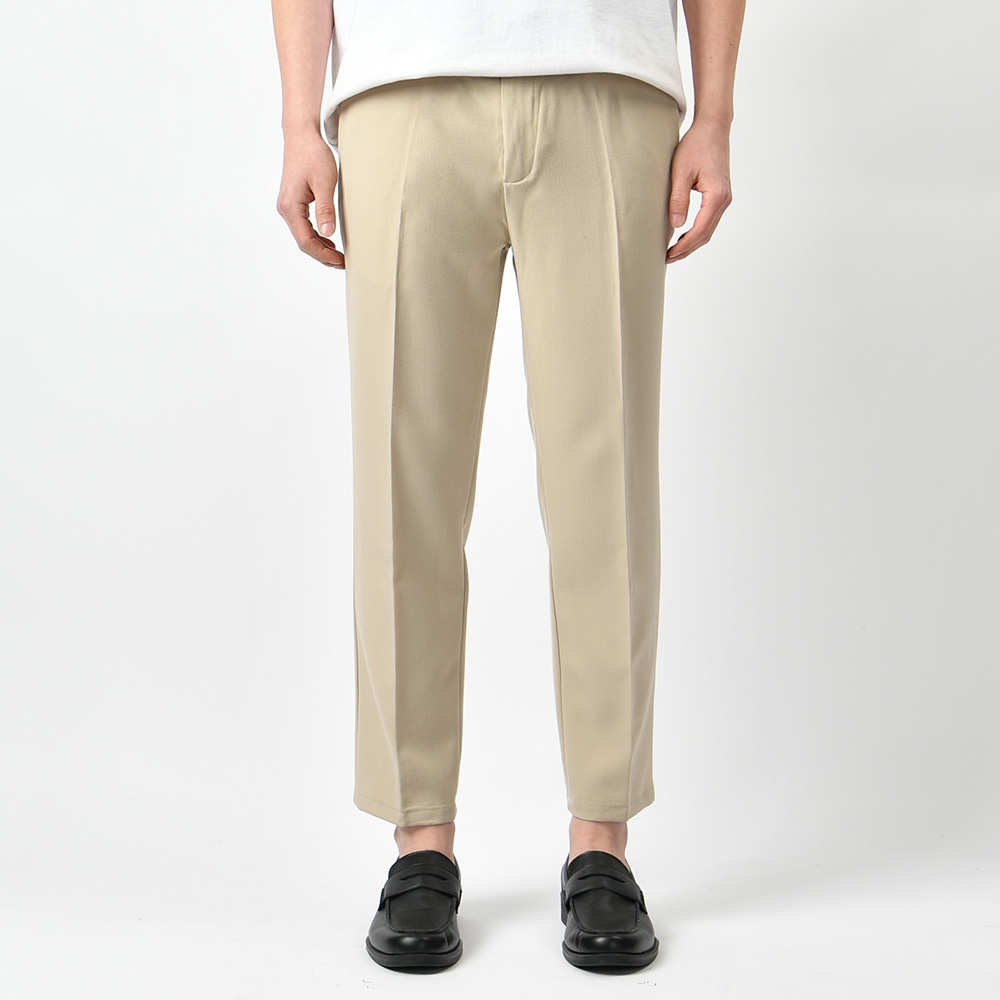 남자 슬랙스 정장바지 히든밴딩 스판 링클프리 9부 10부 바지 - 상세 이미지 2