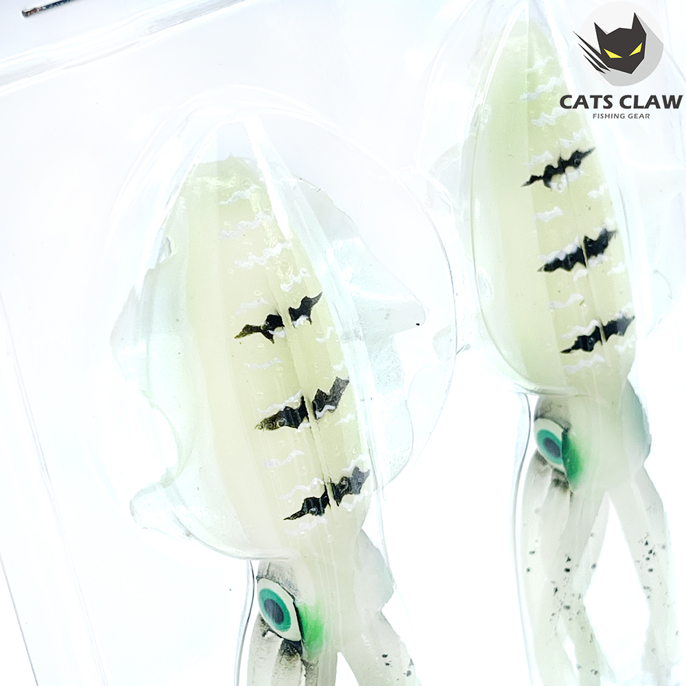 캣츠크로우 스퀴드엑스 광어웜 다운샷웜 002 펄실버, 15cm - 상세 이미지 4