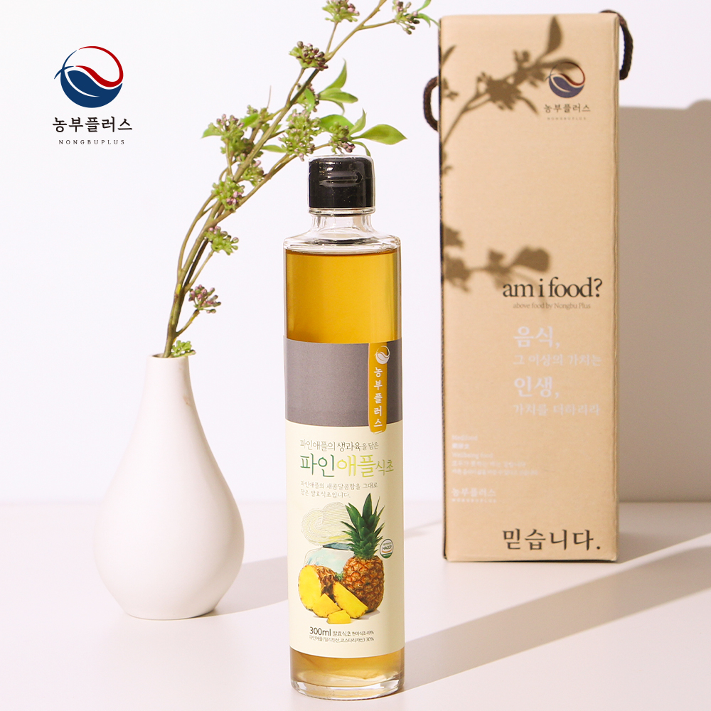 농부플러스 자연발효 다시마식초 300ml 1병 선물세트 - 상세 이미지 2