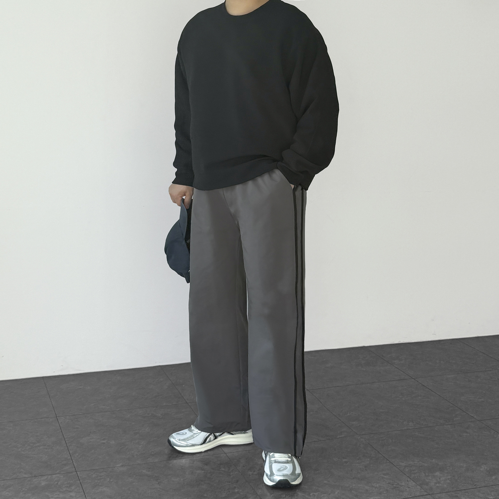 1+1 나일론트랙팬츠 남자나일론팬츠 통큰바지 이미지 7