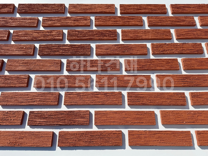 빗살무늬 점토타일 230x52x12T 레드 / 하다건재