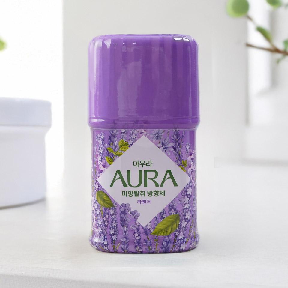 메가마트 LG AURA 미향탈취 라벤더  400ML - 상품 이미지