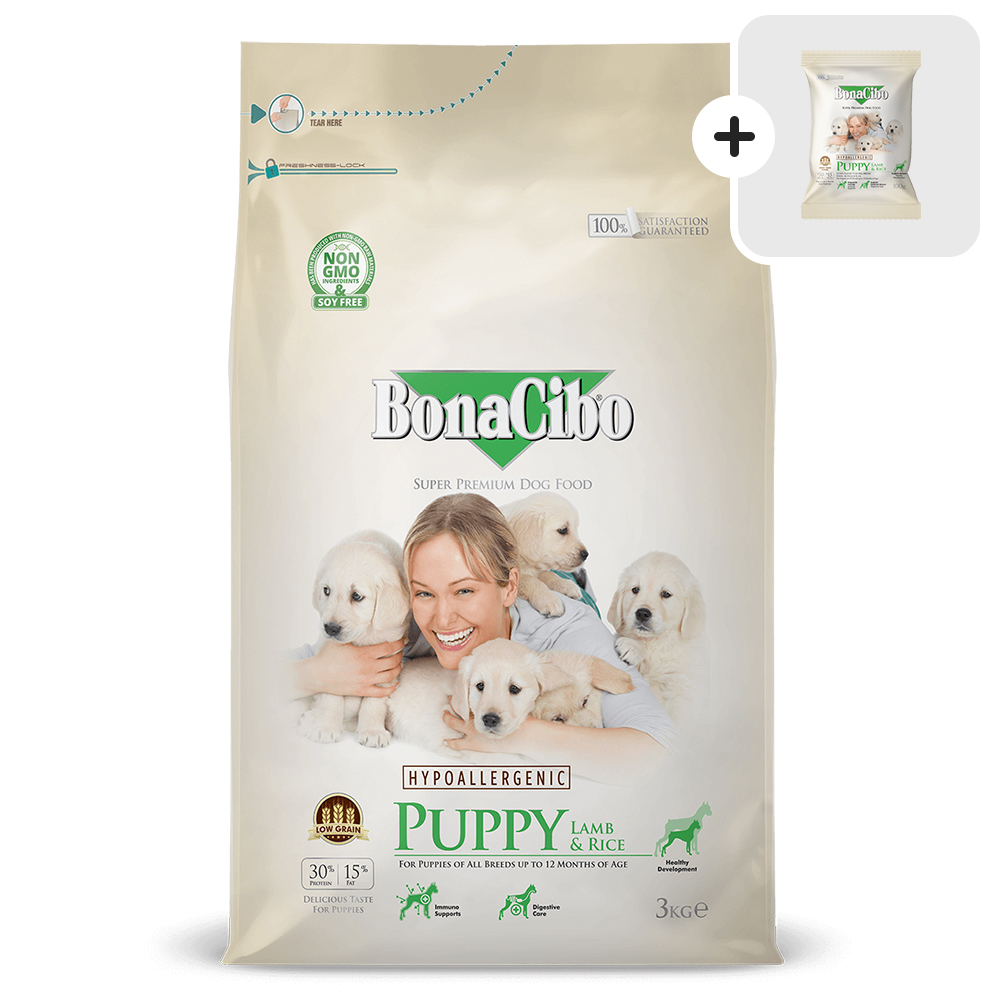 보나시보 퍼피 3kg 강아지사료+샘플사료 100g - 메인 이미지
