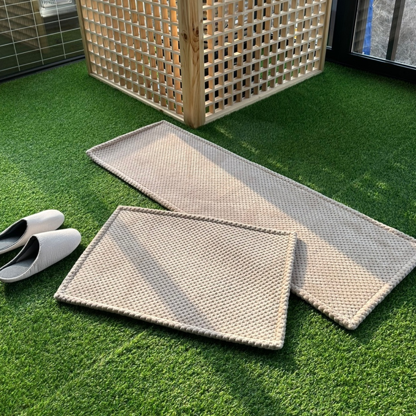 스타일러그 푹신한 발매트 욕실 주방 싱크대 아트베이지, 45x130cm