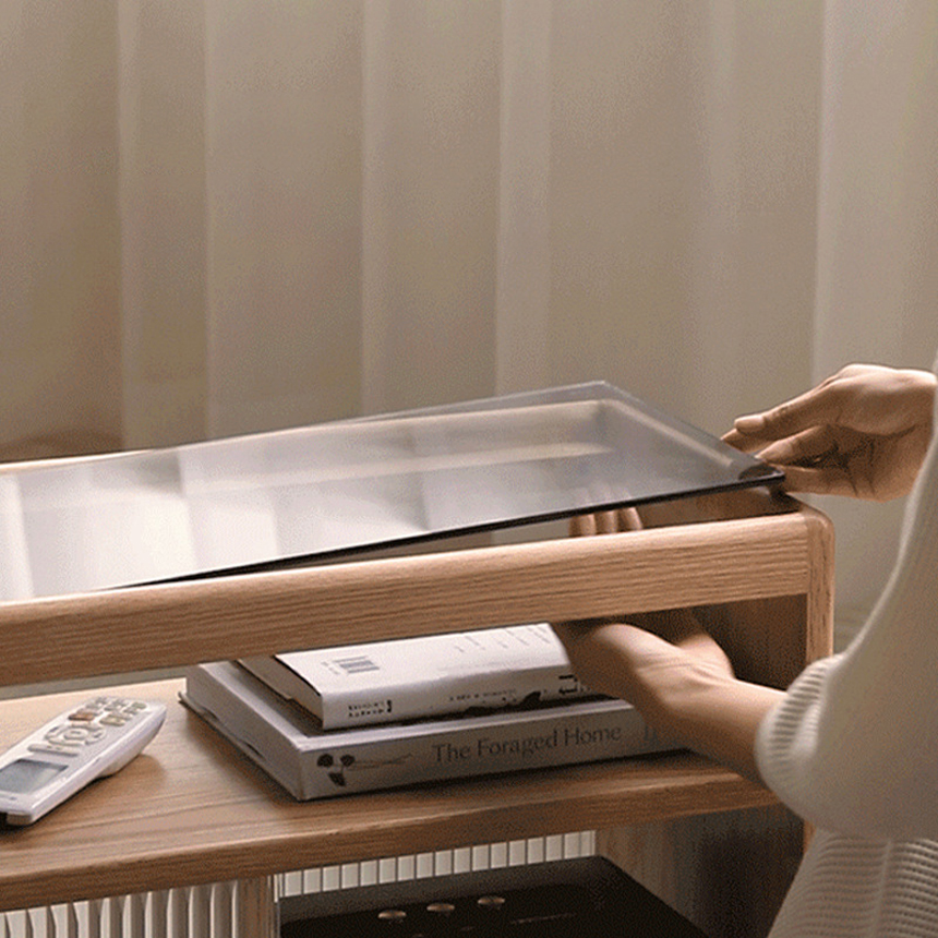 롤링 오크 소파 간이 이동식 사이드 테이블 - 상세 이미지 2
