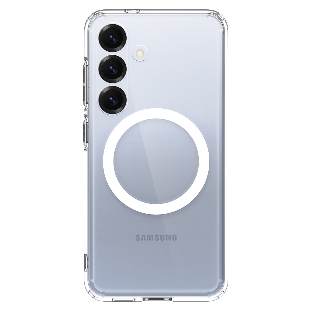 QI2 충전 케이스 슈피겐 갤럭시 맥세이프 케이스 울트라하이브리드맥핏 클리어화이트, 갤럭시S25 플러스