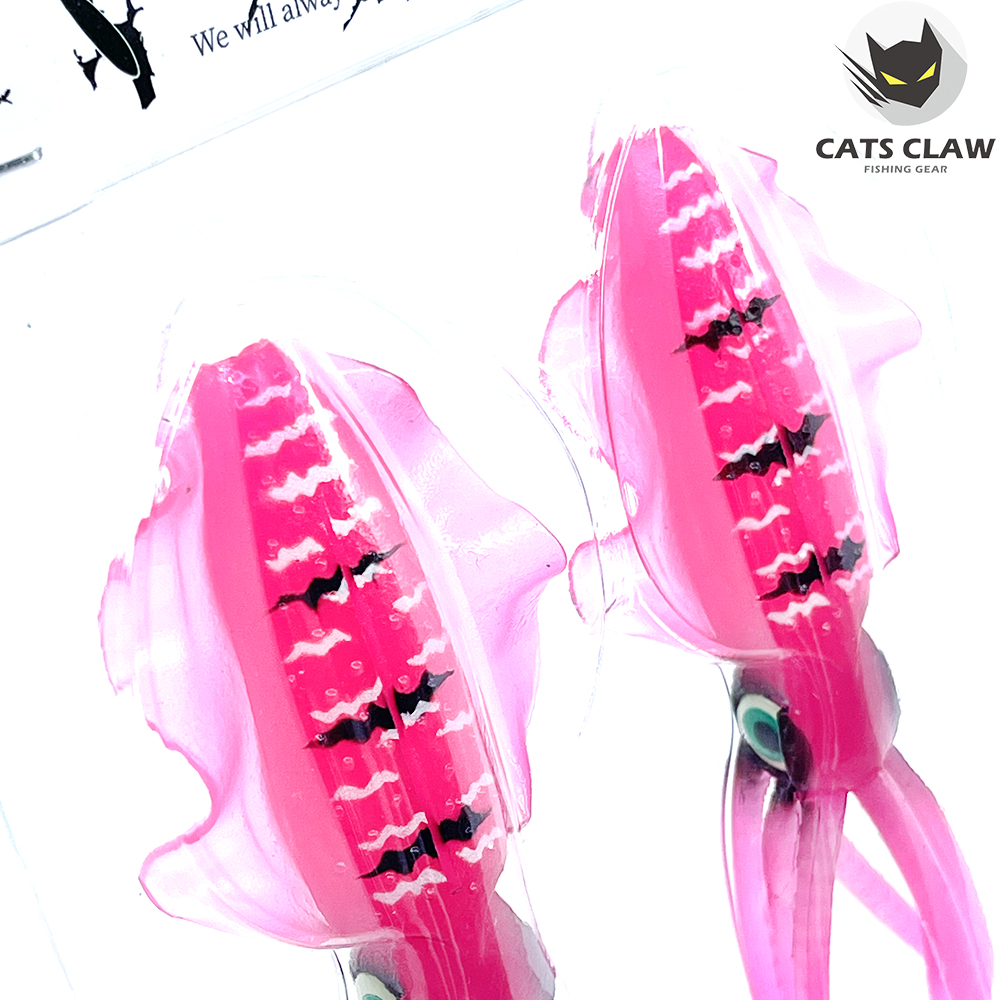 캣츠크로우 스퀴드엑스 광어웜 다운샷웜 001 핫핑크, 15cm - 상세 이미지 4