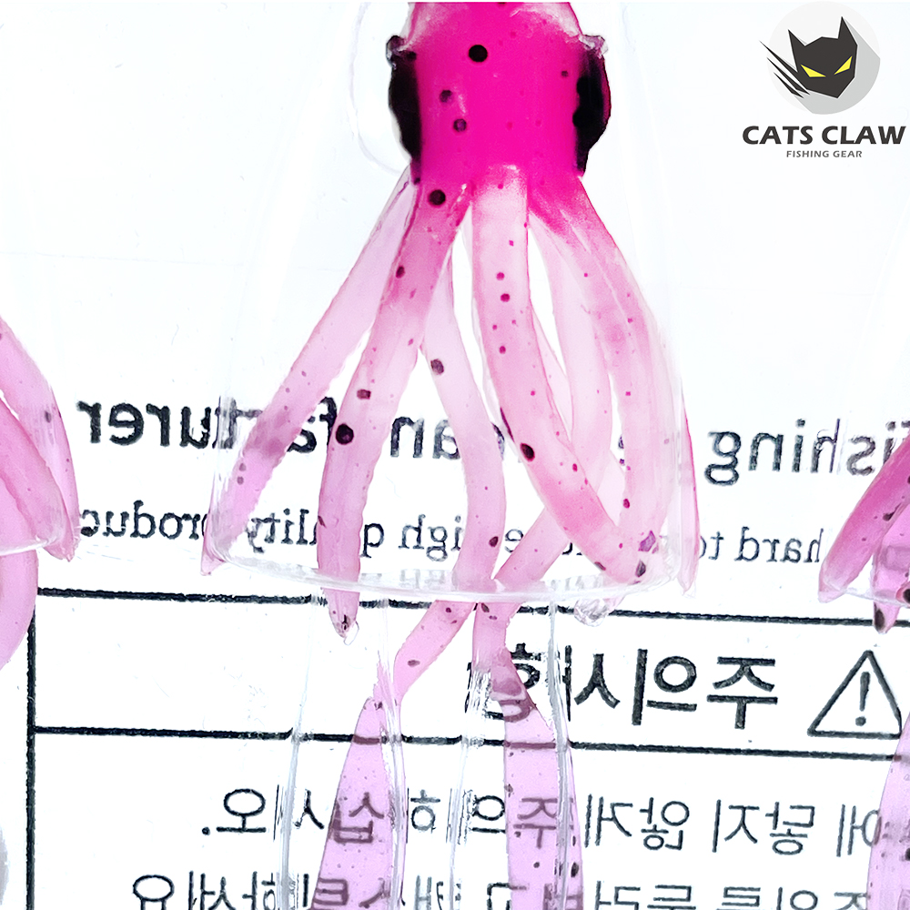 캣츠크로우 스퀴드엑스 광어웜 다운샷웜 001 핫핑크, 10cm(4인치) - 상세 이미지 4