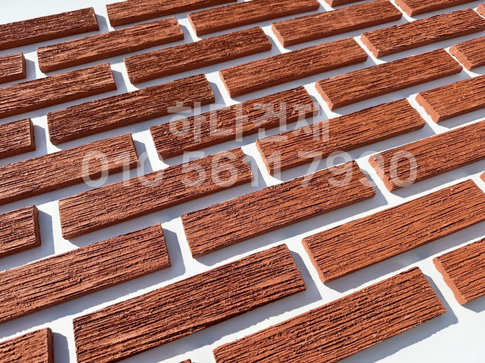 빗살무늬 점토타일 230x52x12T 레드 / 하다건재