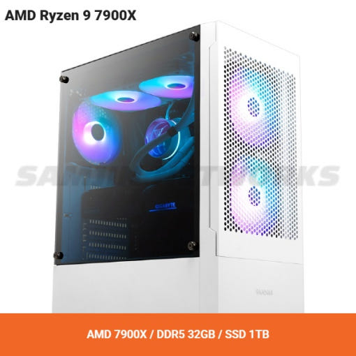 PCKOREA AMD 7900X 내장그래픽 고사양 컴퓨터 PC [AMD7900X/DDR5 32GB/SSD1TB]