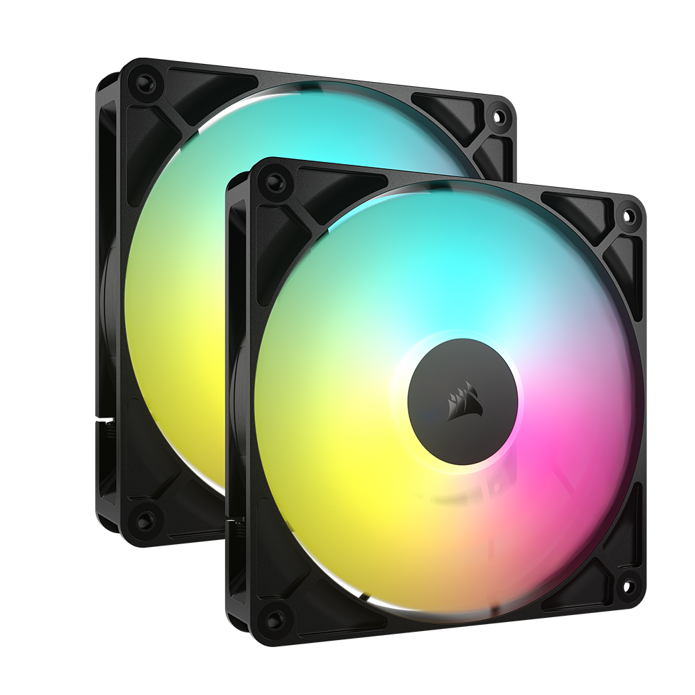 커세어 RS140 ARGB FAN Dual Pack 블랙, 2팩 - 상품 이미지