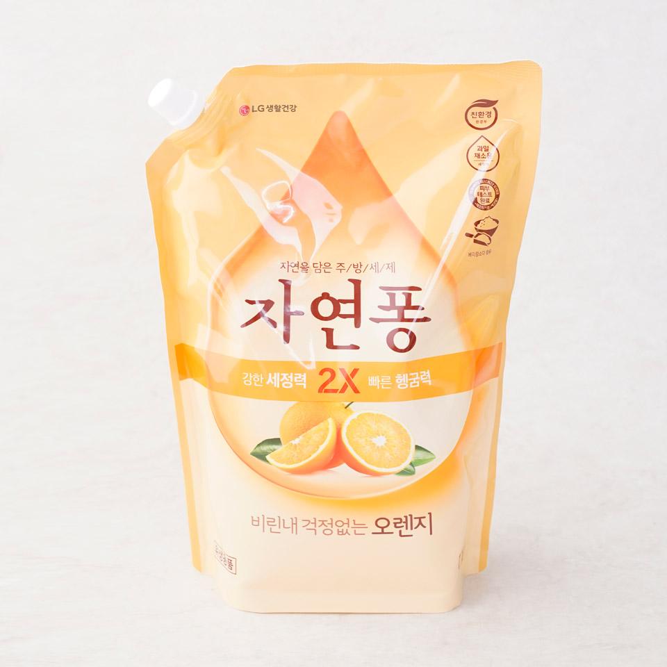 메가마트 LG 자연퐁 오렌지 주방세제  1.18L - 상품 이미지