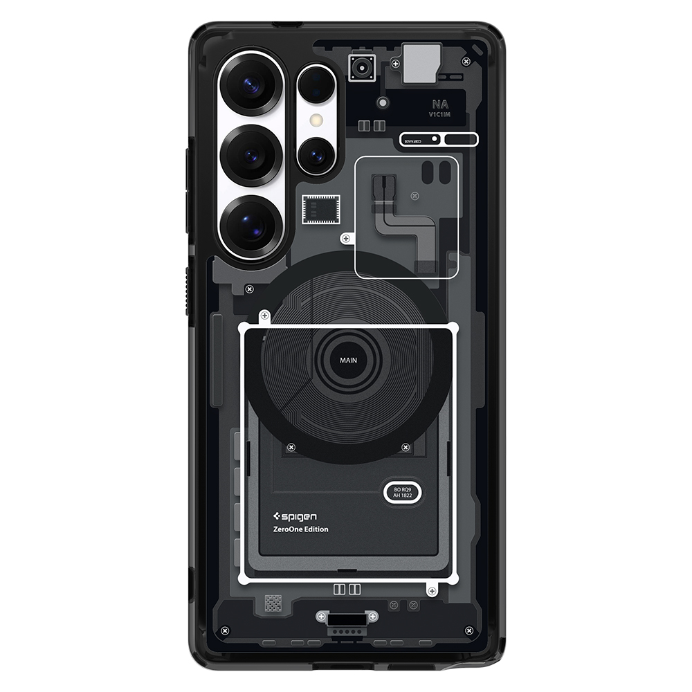 QI2 충전 케이스 슈피겐 갤럭시 맥세이프 케이스 울트라하이브리드맥핏 제로원 블랙, 갤럭시S25 울트라