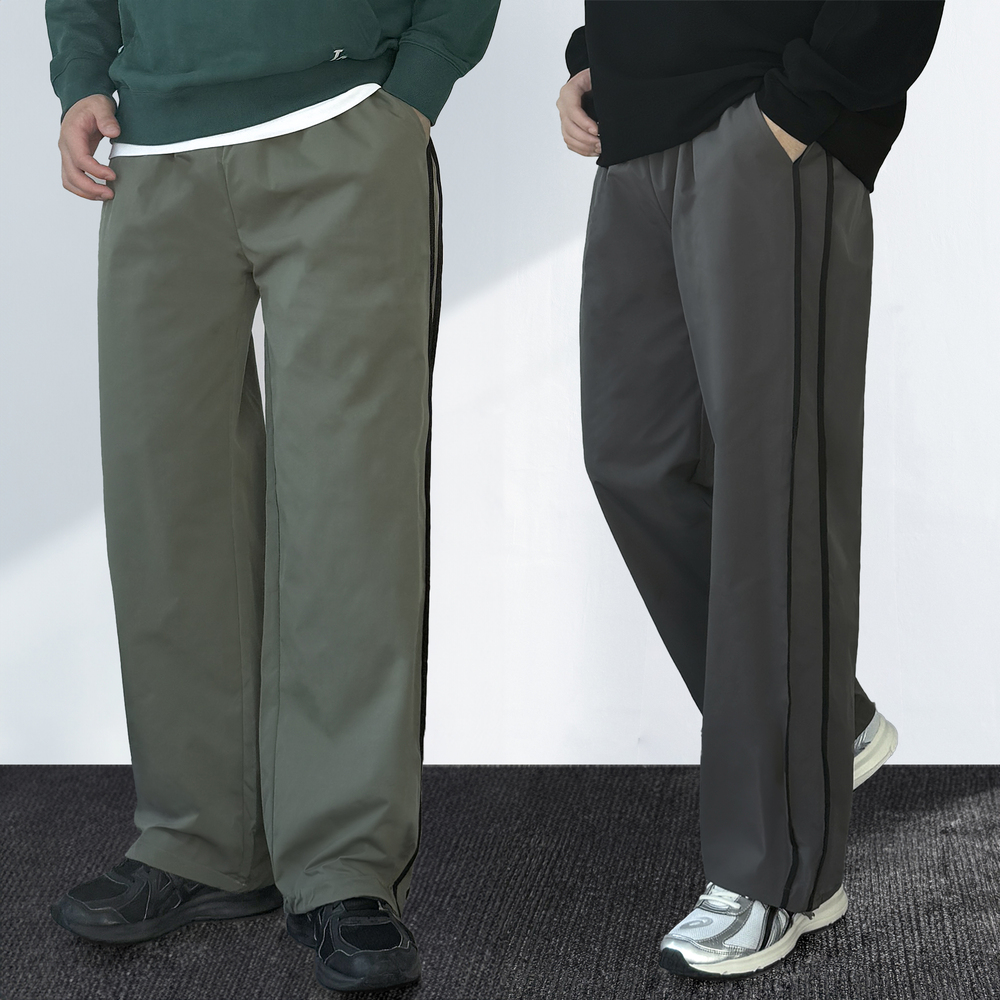 나일론트랙팬츠 남자나일론팬츠 통큰바지 - 상품 이미지