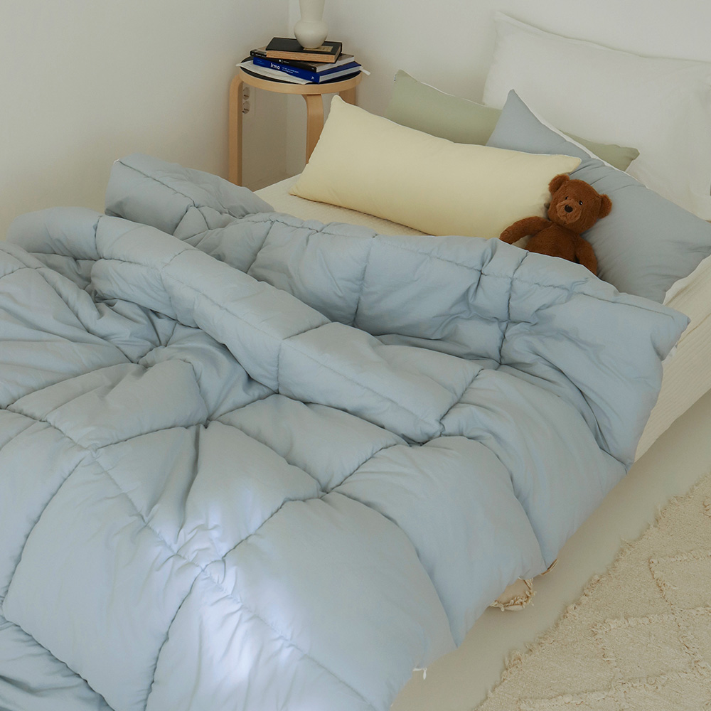 올포홈 비스킷 모달 차렵이불 솜이불 고밀도 양면 체온조절 키즈 유아 레몬 슈퍼싱글