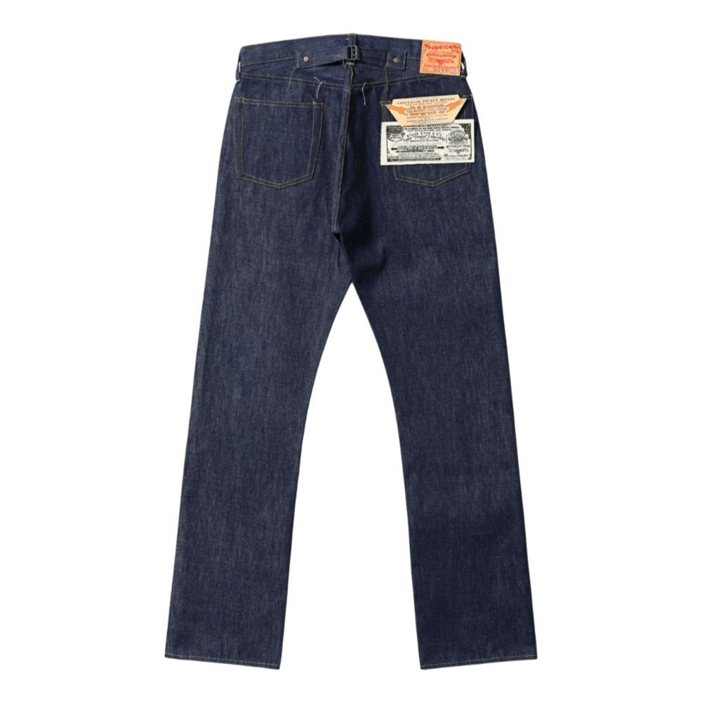 버즈릭슨 바지 SUGAR CANE Super Denim Collectibles 05 14.25oz BLUE WAIST OVERALLS 1942 MODEL 25SS SC49005 - 상품 이미지