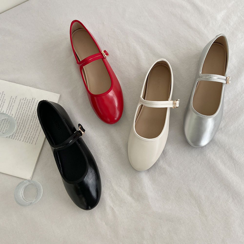 속굽 키높이 쿠션 메리제인 플랫 슈즈