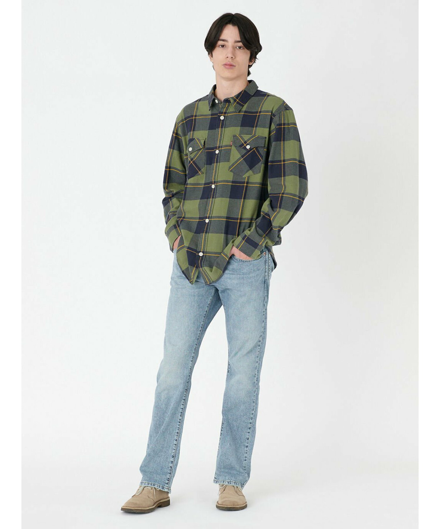 리바이스 Levi`s 517 TM CITY DAYS 일본제 부츠컷 미디엄 인디고 청바지 이미지 6