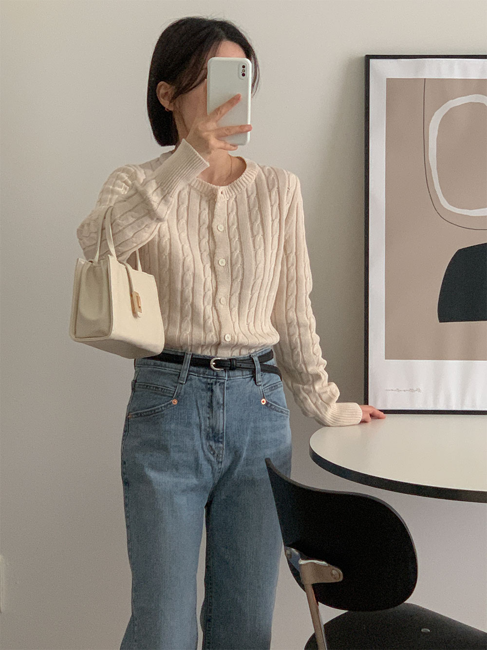 [키작녀]블럼 스트레이트 일자 청바지 데님 상세 이미지 10