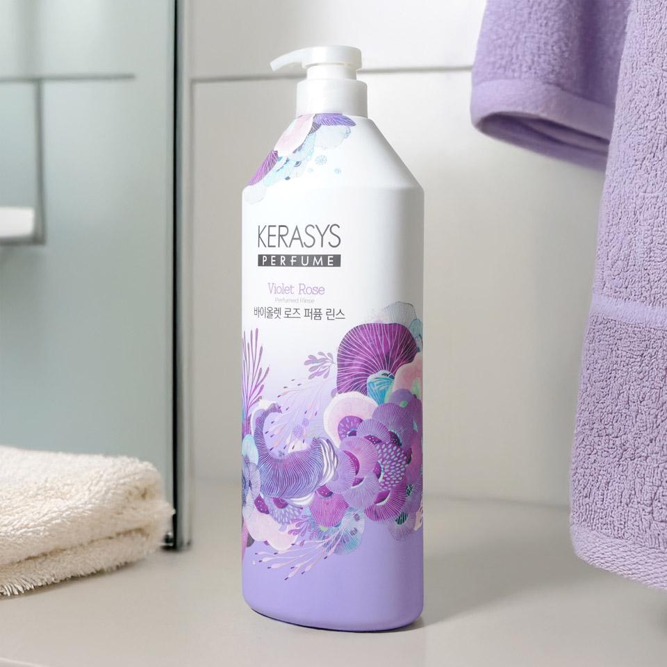메가마트 애경 케라시스 엘레강스 앰버 퍼퓸 린스 600ml - 상세 이미지 2