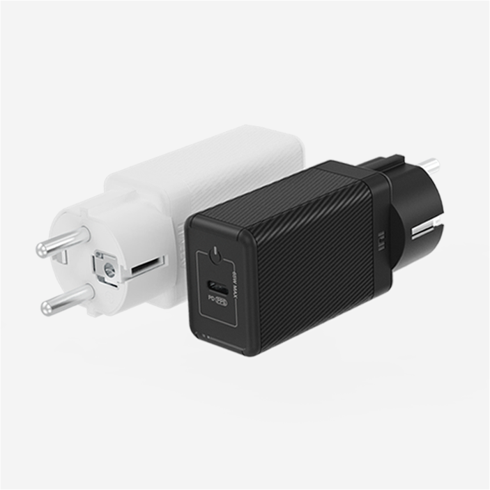 USB PD 65W PPS GaN 접지 초고속 충전기 GC620 화이트