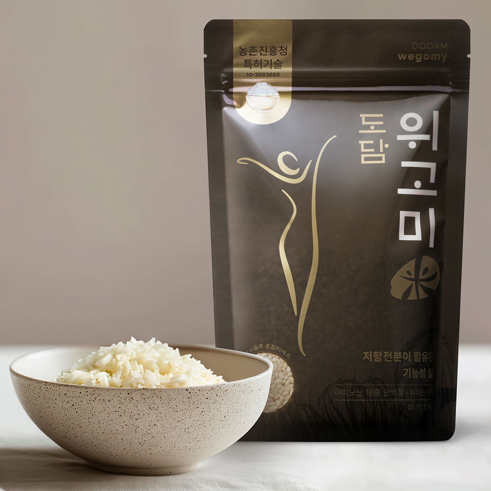 도담쌀 위고미 저항전분 혈당 당뇨 체지방 비만 관리 기능성 현미 280g, 1개