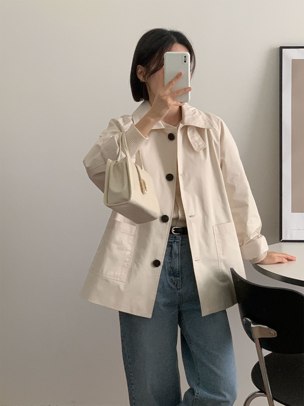 [키작녀]블럼 스트레이트 일자 청바지 데님 상세 이미지 21
