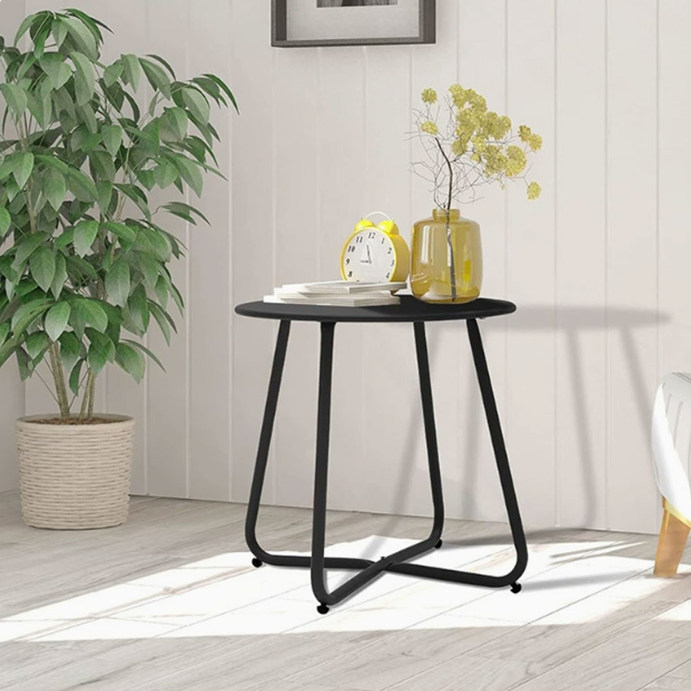 거실 창가 베란다 쇼파옆 테이블 원형 사이드 미니 티 테이블