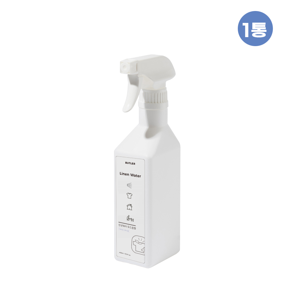버틀러 린넨워터 섬유탈취제 항균 스프레이 듀드랍향 400ml 1통