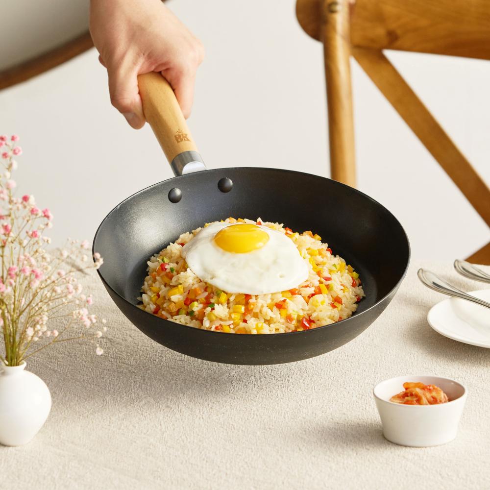 BK쿡웨어 포스 카본스틸 세라믹 코팅 궁중팬 웍 30cm - 메인 이미지
