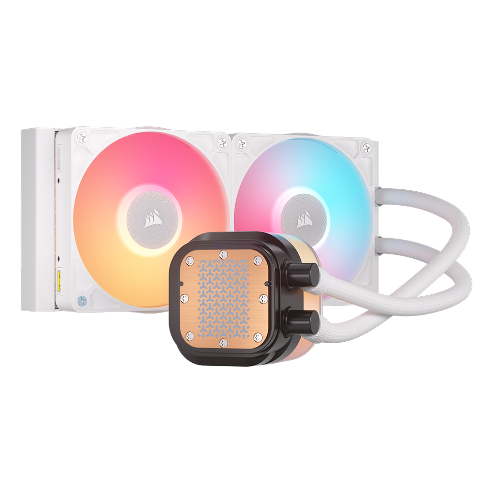 커세어 iCUE LINK TITAN 240 RX LCD 수냉쿨러 화이트 - 상세 이미지 2