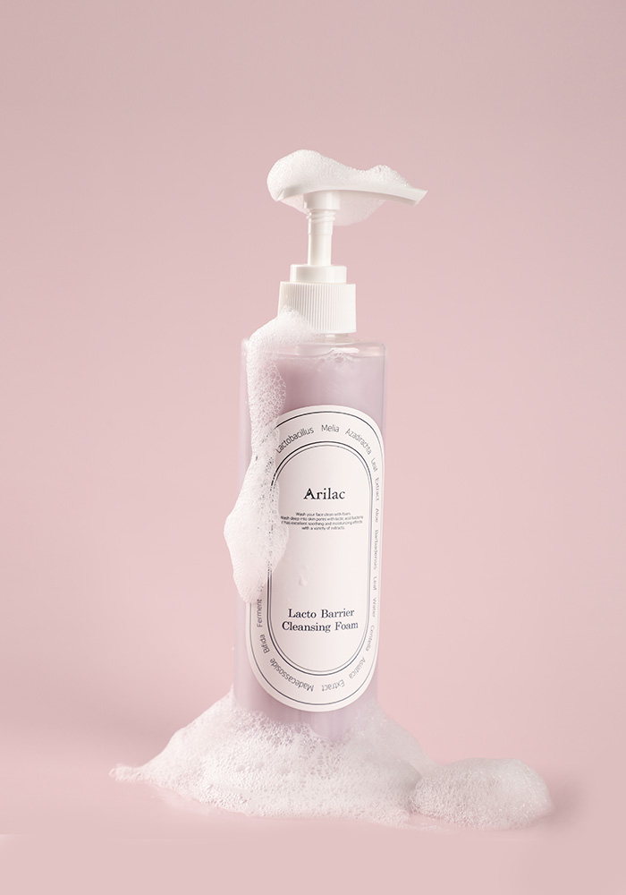 아리라끄 락토 베리어 클렌징폼 펌프형 300ml 약산성 저자극 모공 진정 장벽 - 상세 이미지 3