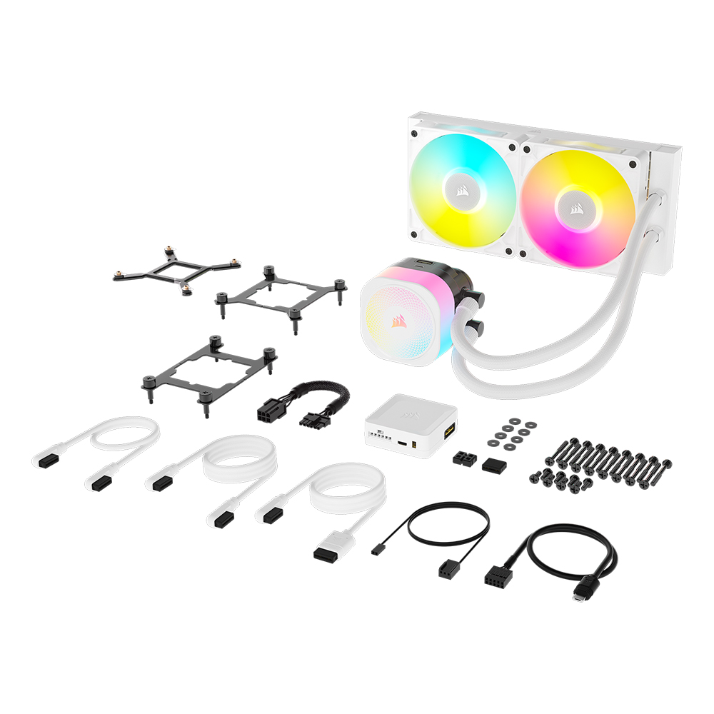 커세어 iCUE LINK TITAN 240 RX RGB 수냉쿨러 화이트 - 상세 이미지 4