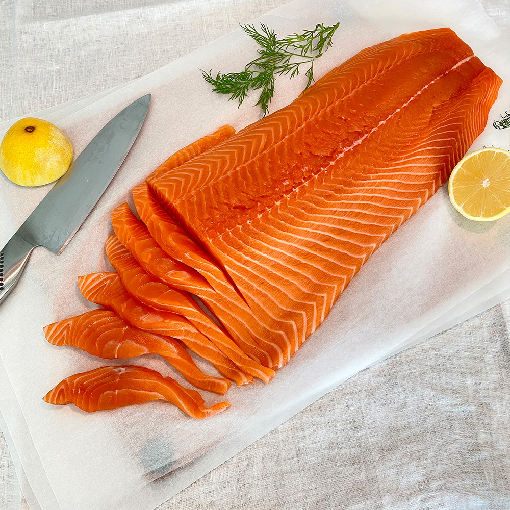 [쌜모네키친] 생연어 필렛 1kg 400g 200g 횟감용 연어회 이미지 4