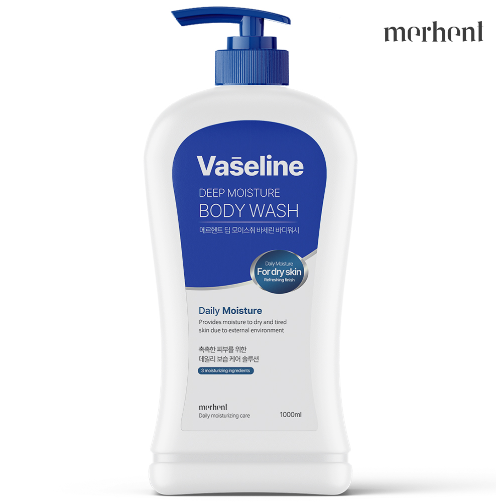 메르헨트 바세린 바디워시 1000ml 약산성 대용량 퍼퓸 향좋은 바디클렌저 샤워젤 - 상품 이미지