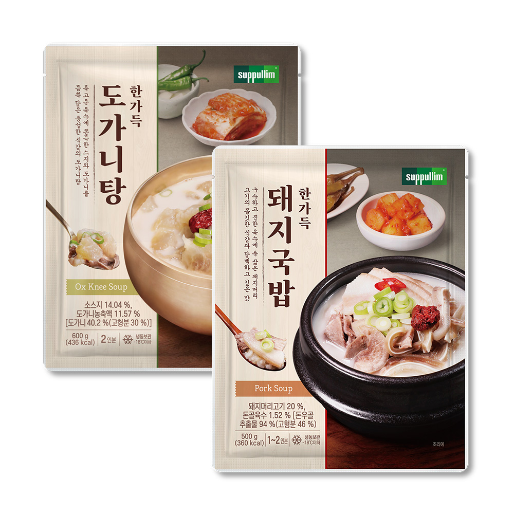 한가득 돼지국밥/도가니탕 (600g/1팩) : 원더랜드커머스