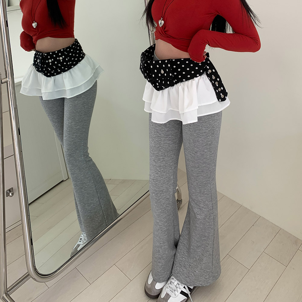 [숏&롱 2기장/y존부각X] 치트키 부츠컷 레깅스 밴딩 쫀쫀 슬림 홈트 필라테스 요가 운동 헬스 섹시 글램 데일리 바지 팬츠 상세 이미지 43