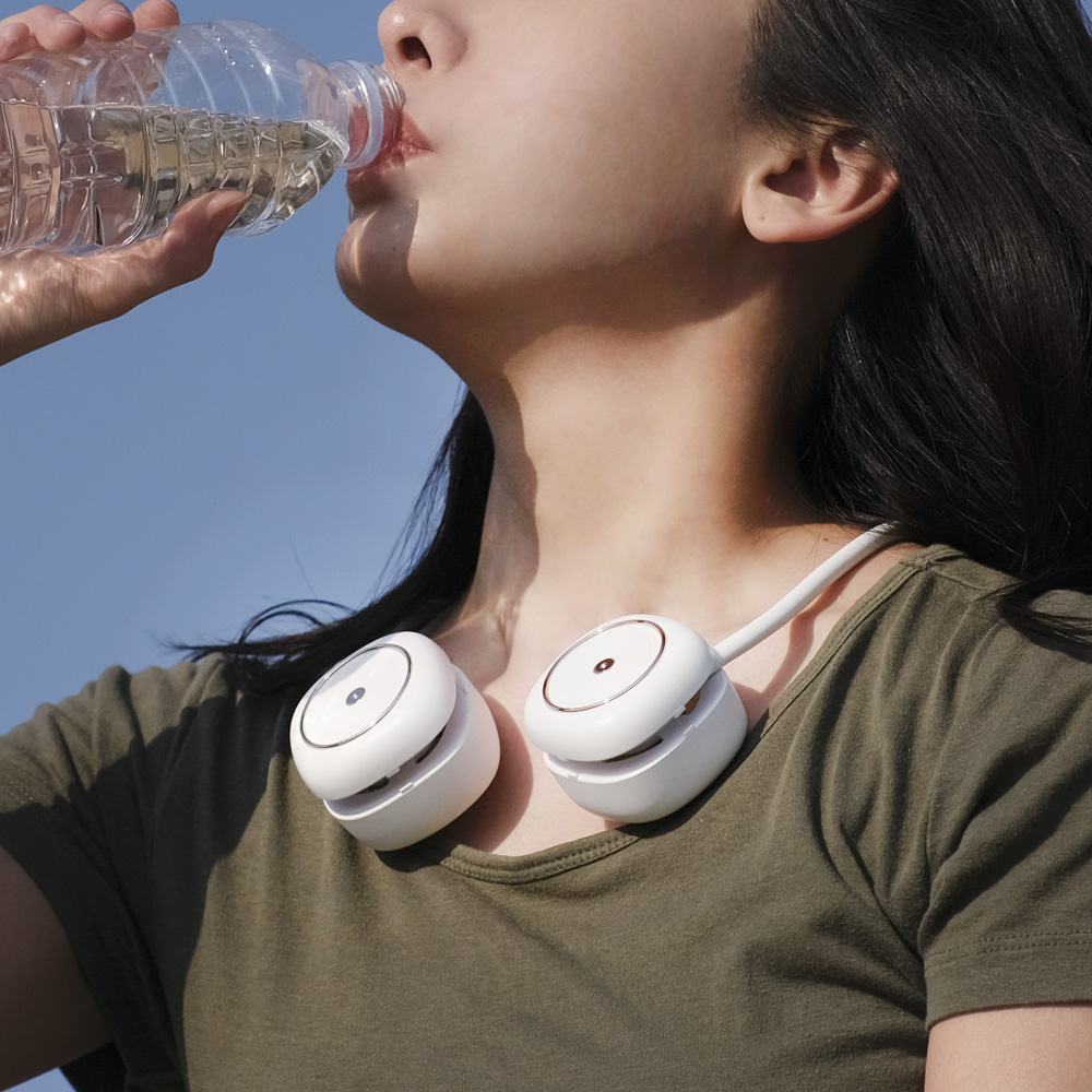 솔러스에어 넥밴드 날개없는손선풍기 목풍기 야구장선풍기