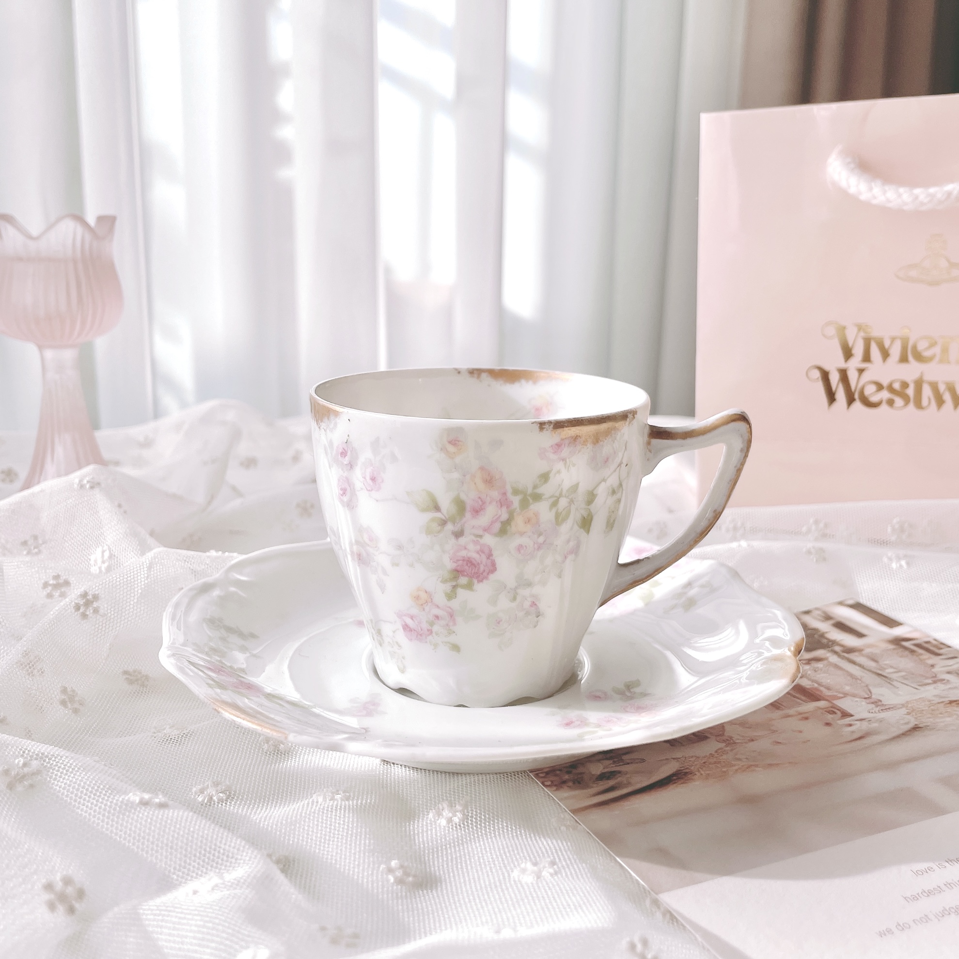 하빌랜드 앤틱 프랑스 빈티지 명품 찻잔 커피잔 티컵 찻잔세트