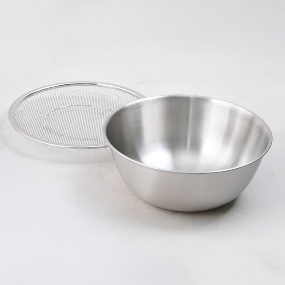 메가마트 시샘 믹싱볼 채반 2종세트 22CM - 상품 이미지