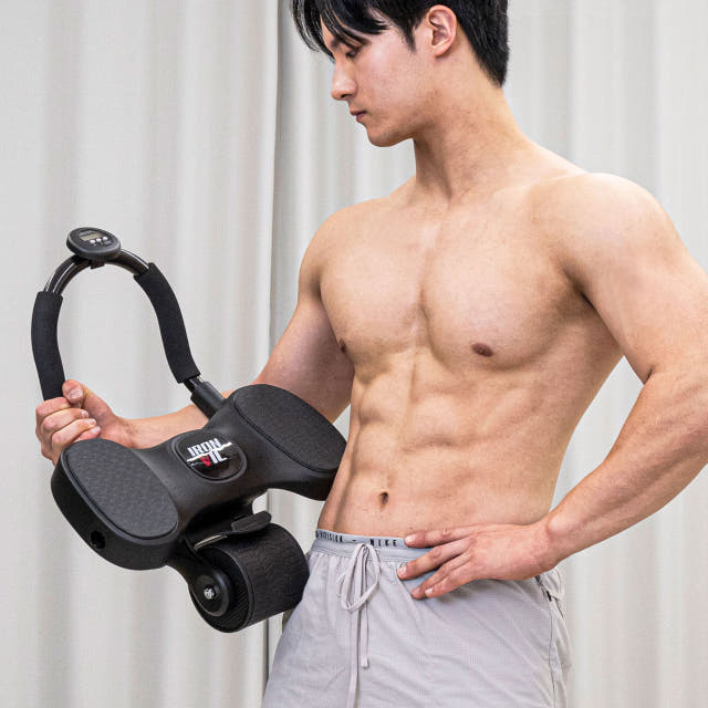 아이언빅 플랭크 ab 슬라이드 휠 롤아웃 코어 허리 뱃살 복근 운동기구